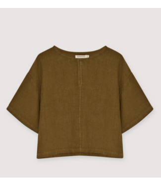 The New Society Melissa Blouse Earthy Olive