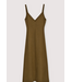 The New Society Bulbine Dress Earthy Olive
