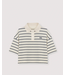 The New Society Acacia Polo Ecru Stripes
