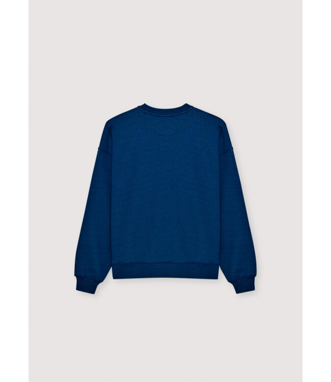 The New Society Logo Sweatshirt Ocean Indigo