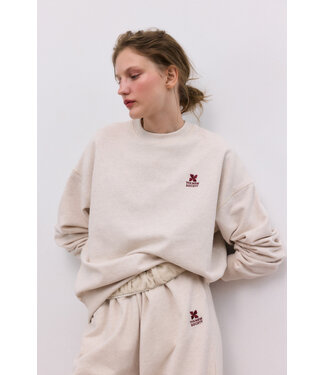 The New Society Logo sweatshirt Sand Vigore