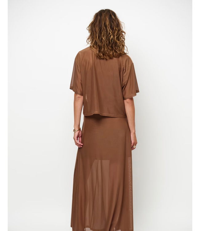 Dante 6 Tenz Mesh Blouse Mocca