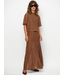 Dante 6 Sollis Mesh Wide Maxi Skirt Mocca