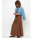 Dante 6 Sollis Mesh Wide Maxi Skirt Mocca