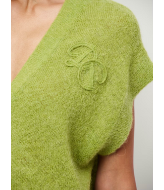 Dante 6 Zyra short sleeve cardigan Green Lush