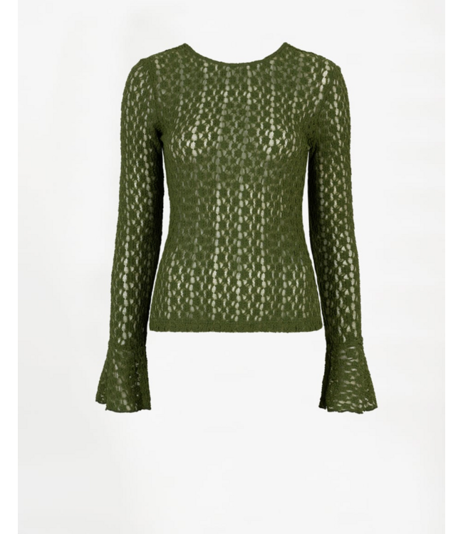 Dante 6 Giva lace Layering Top Basil Green