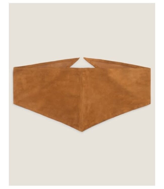Lucy suede scarf cognac