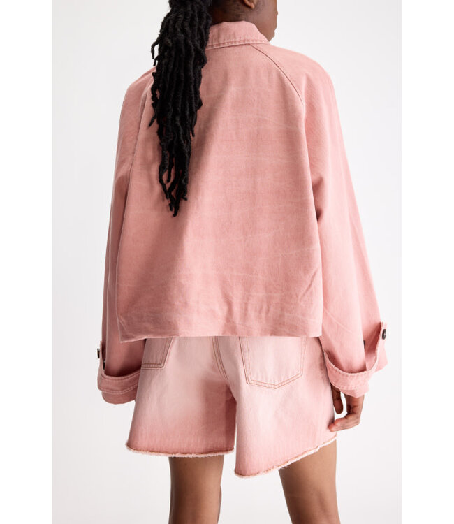 Bellerose Jessy Denim jacket rose vintage stone washing