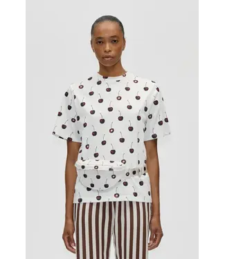 Stine Goya SHORT  Sleeve T-shirt CHERRIES