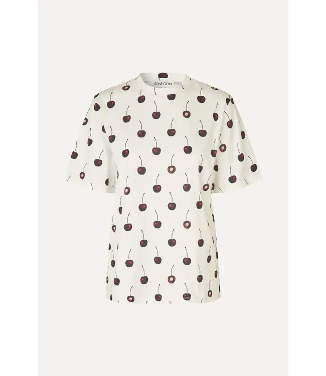 Stine Goya SHORT  Sleeve T-shirt CHERRIES