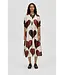 Stine Goya FRONT PLACKET LONG DRESS - HEARTS