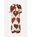 Stine Goya FRONT PLACKET LONG DRESS - HEARTS