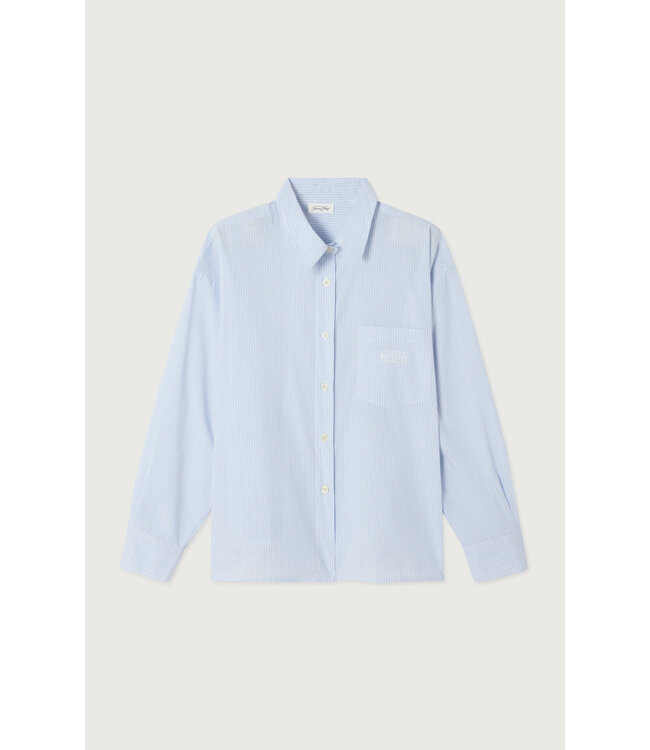 American Vintage Eluabird Blouse White Blue