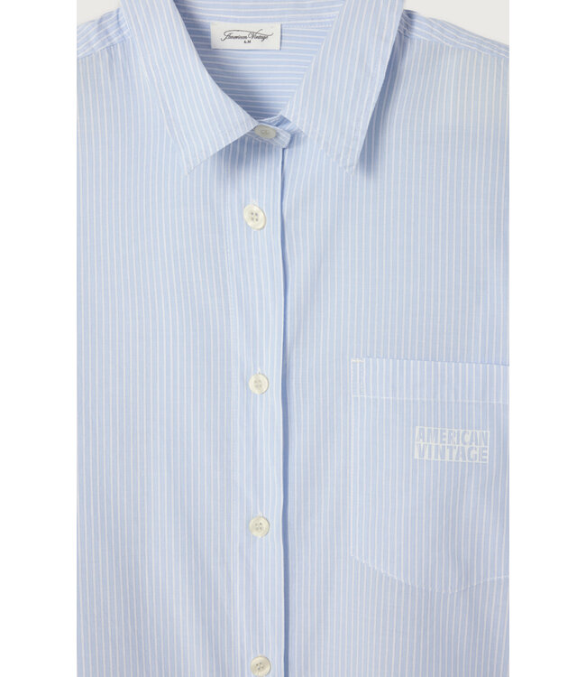 American Vintage Eluabird Blouse White Blue