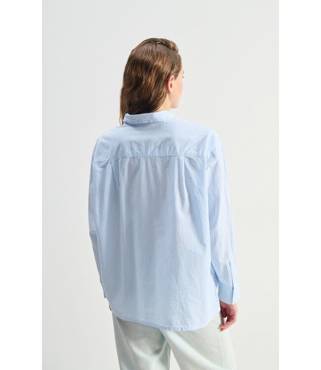 American Vintage Eluabird Blouse White Blue