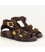 Sessùn Romulus Gladiator Sandal Choco Suede