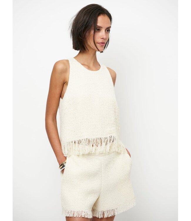 Dante 6 Yubi fringe boucle short creme