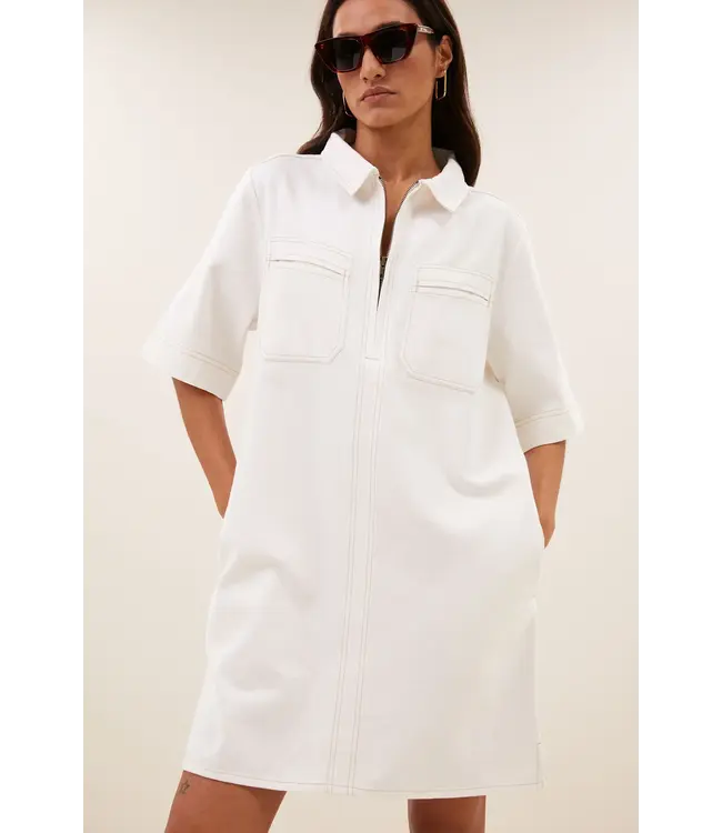 By Bar Philipe twill dress cloud white