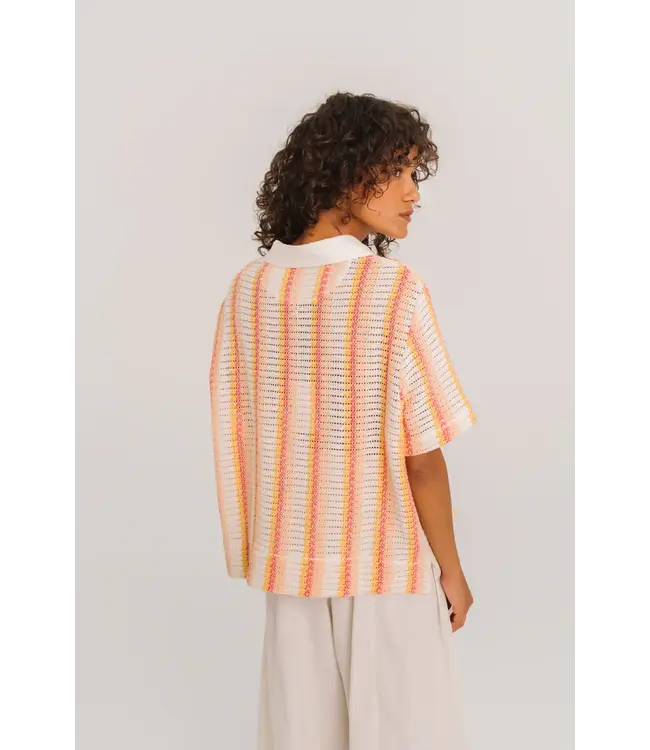 Sacrecoeur Collection Thais polo agrume orange pink