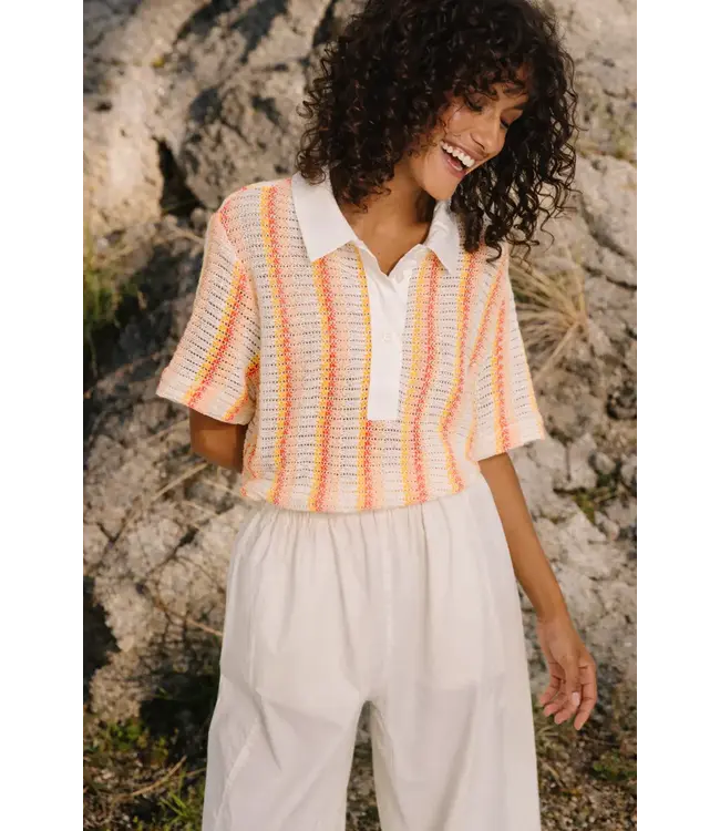 Sacrecoeur Collection Thais polo agrume orange pink