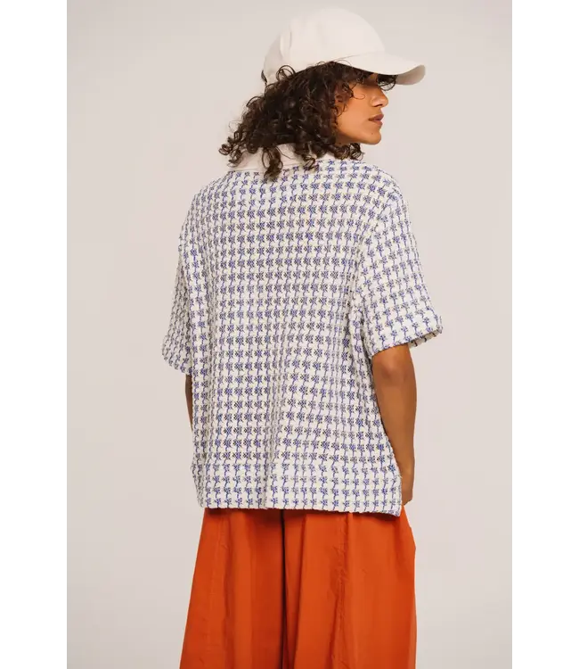 Sacrecoeur Collection Thais polo Zephyr blue white