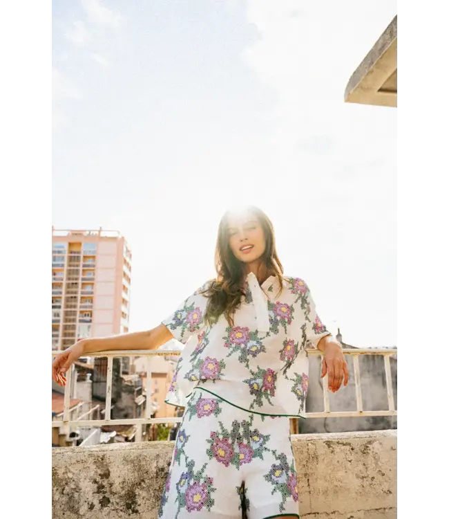 Sacrecoeur Collection Thais polo flower