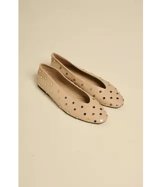 March 23 India ballerina beige leather