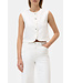 Closed Denim Vest White