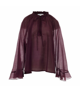 Devotion Velvet blouse grena