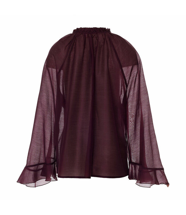 Devotion Velvet blouse grena