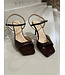 March 23 SAN DIEGO SANDAL HIGH Heel Bronze Vernis