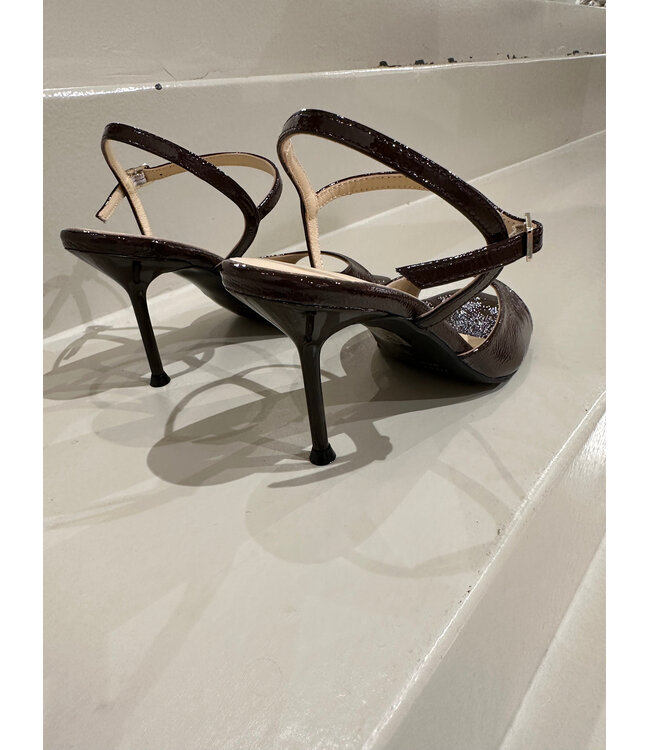 March 23 SAN DIEGO SANDAL HIGH Heel Bronze Vernis