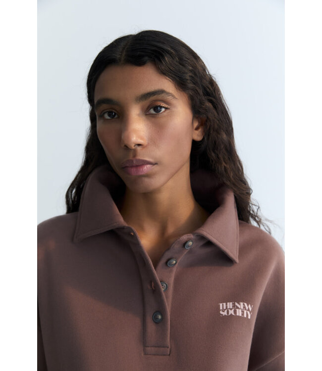 The New Society Valeria polo roast brown