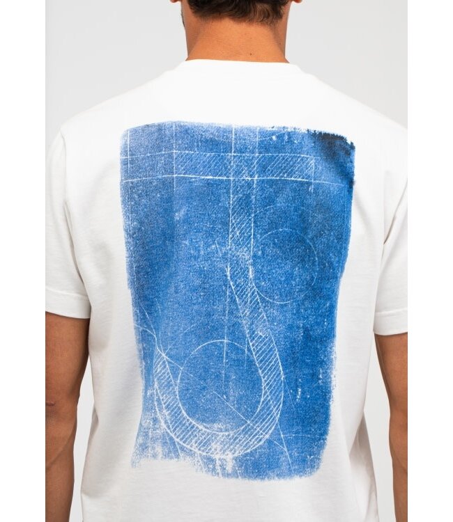 Butcher of Blue Army Cyan Loose Tee white