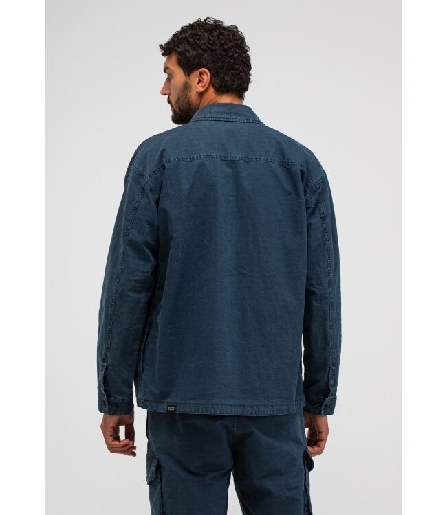 Butcher of Blue Dan Ripstop Overshirt alaska blue
