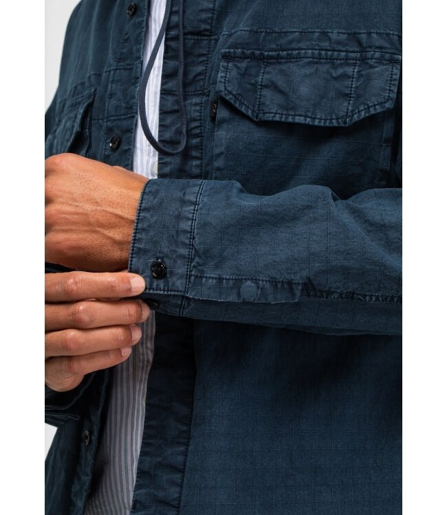 Butcher of Blue Dan Ripstop Overshirt alaska blue