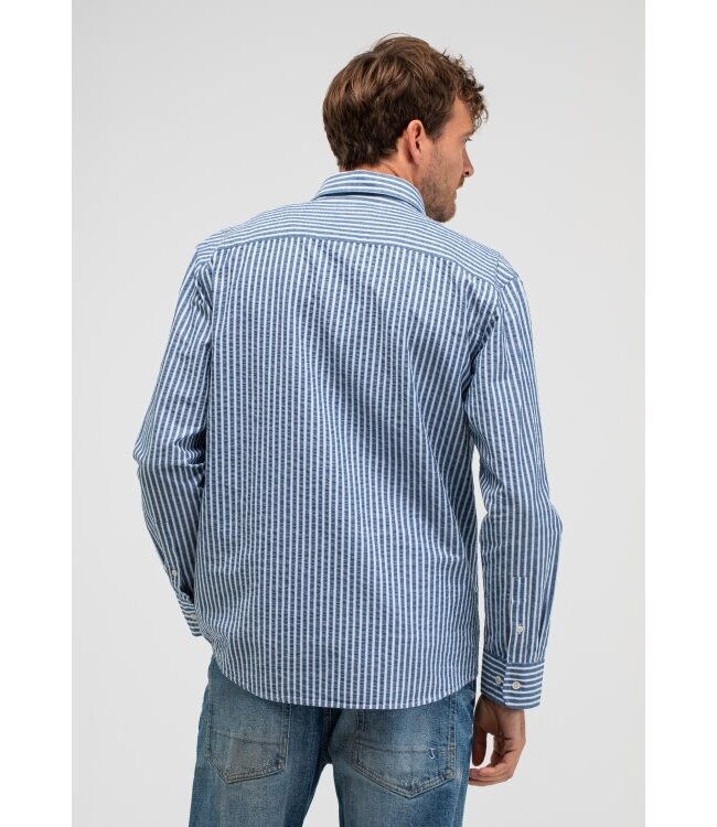 Butcher of Blue Neale Stripe Shirt alaska blue