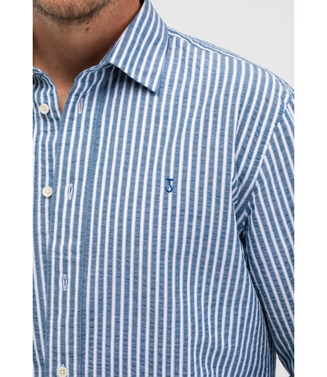 Butcher of Blue Neale Stripe Shirt alaska blue