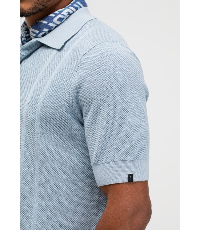 Butcher of Blue Ripley Knit Polo shark blue