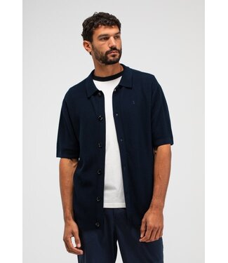 Butcher of Blue Durrow knit shirt alaska blue