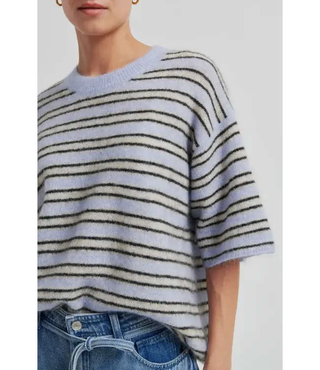 Second Female Stellar knit o-neck halogen blue