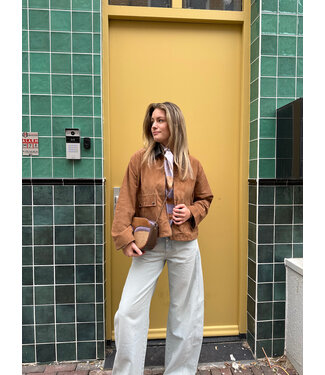 Alter Ego rose goat suede oak coffee brown