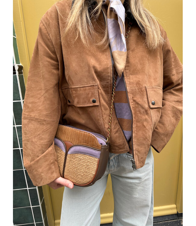 Alter Ego rose goat suede oak coffee brown