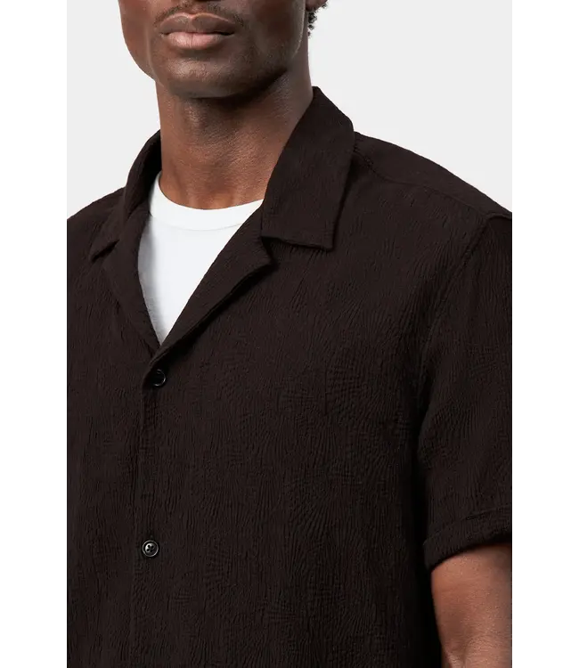 Drykorn Bijan_2 Short sleeve dark chocolate 1104