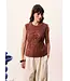 FRNCH Nila top marron glace