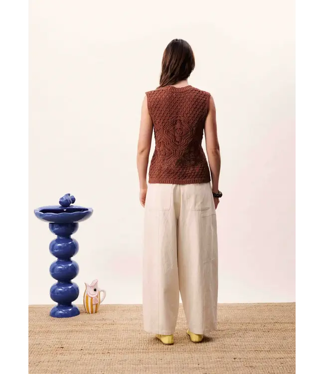 FRNCH Nila top marron glace