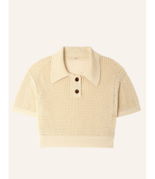 Sessùn Horizonte Short Sleeve Polo Sand