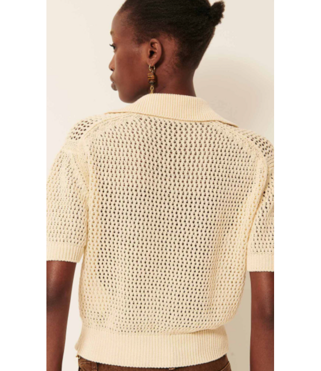 Sessùn Horizonte Short Sleeve Polo Sand