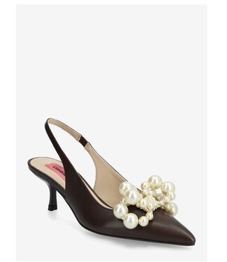 custommade Florence pearl dark brown slingback
