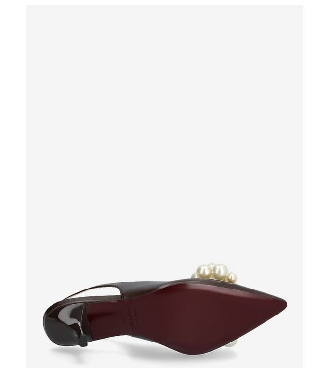 custommade Florence pearl dark brown slingback